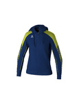 ERIMA EVO STAR TRAINNING JACKET WITH HOOD, NAVY-LIME-WOMAN