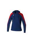 ERIMA EVO STAR TRAINNING JACKET WITH HOOD, NAVY-RED-WOMAN