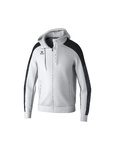 ERIMA EVO STAR TRAINNING JACKET WITH HOOD, WHITE-BLACK-KID