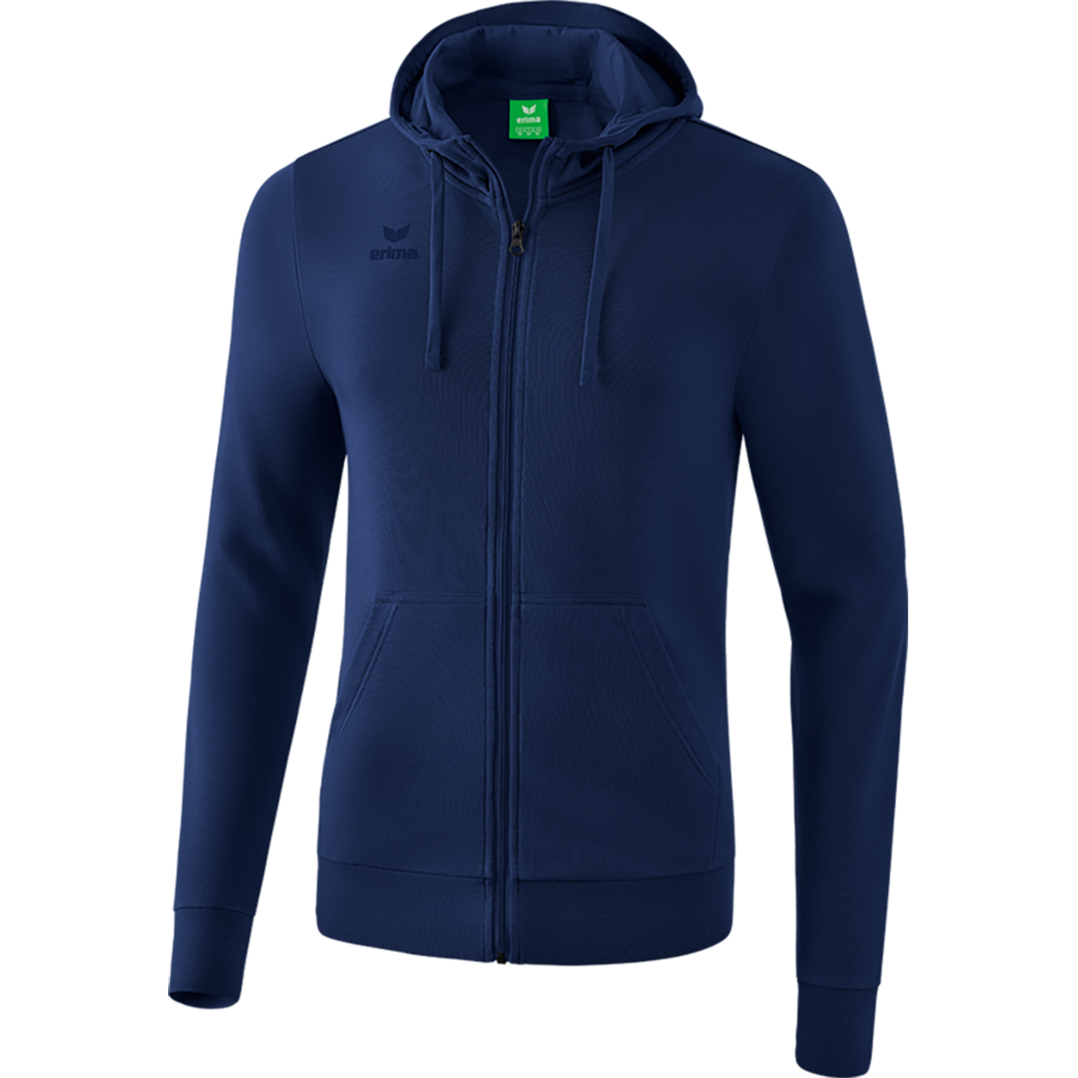 ERIMA HOODED SWEAT JACKET, NEW NAVY MEN.