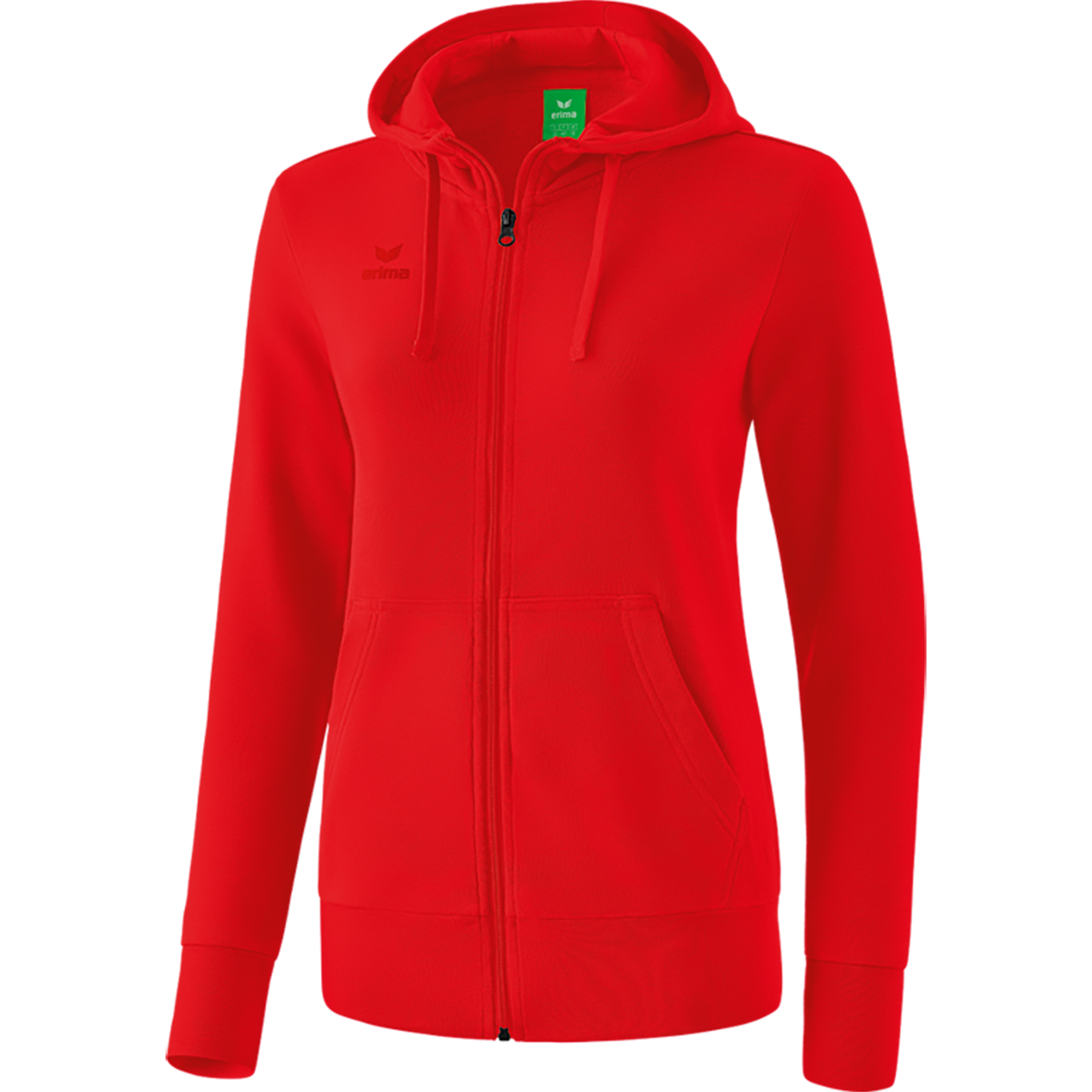 ERIMA HOODED SWEAT JACKET, RED WOMEN.