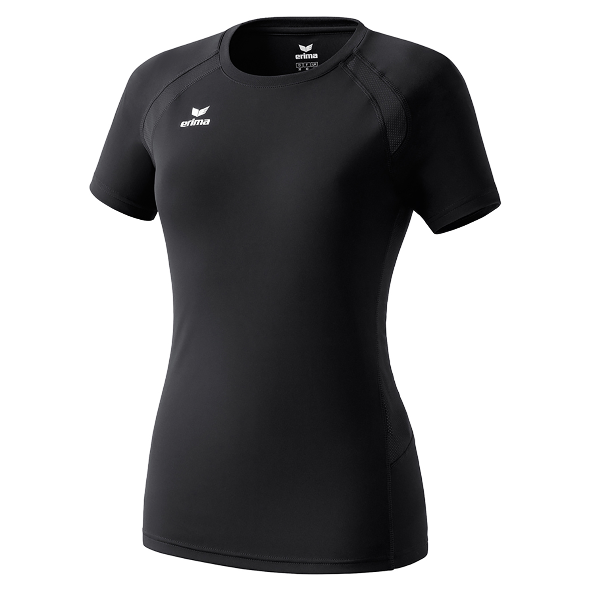 ERIMA PERFORMANCE T-SHIRT, BLACK WOMAN.