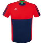 ERIMA SIX WINGS JERSEY SHORT SLEEVE NEW NAVY RED KIDS