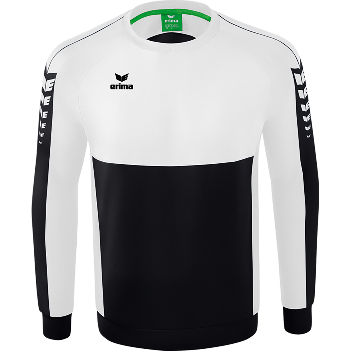 ERIMA SIX WINGS SWEATSHIRT, BLACK-WHITE KIDS.