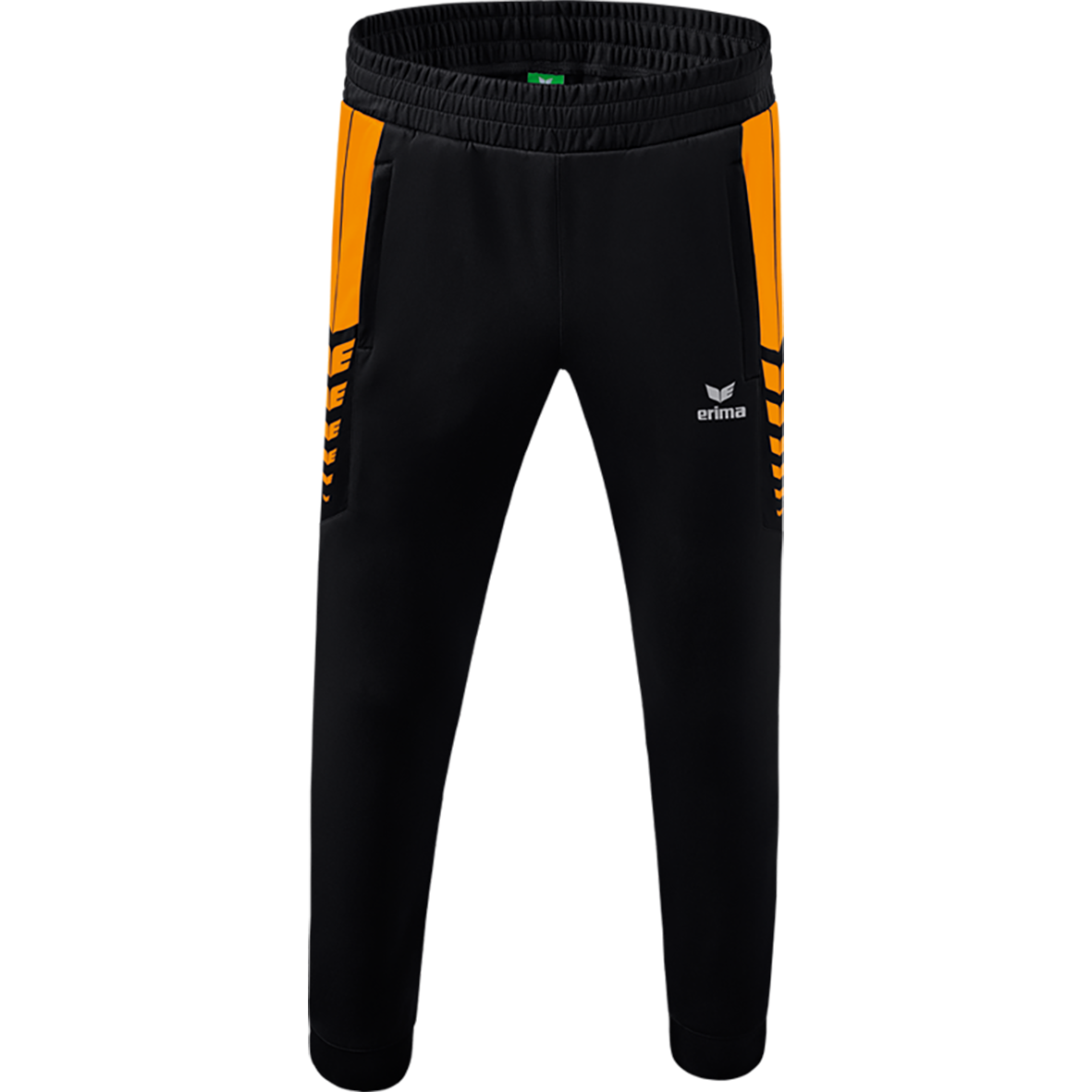 ERIMA SIX WINGS WORKER PANTS, BLACK-ORANGE MEN.