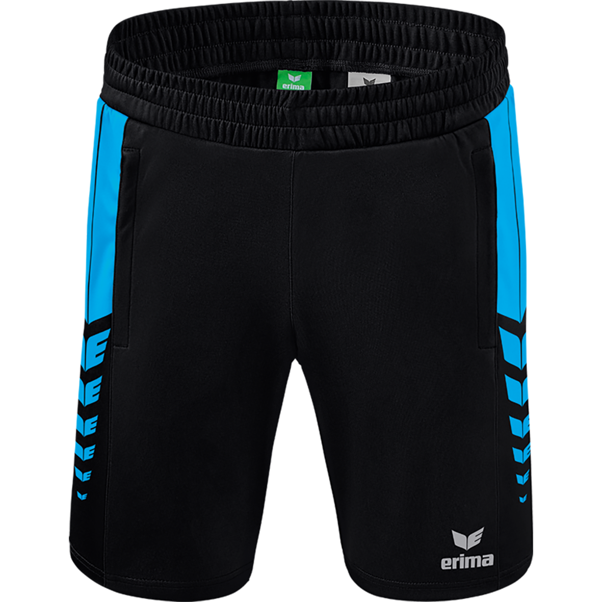 ERIMA SIX WINGS WORKER SHORTS, BLACK-CURACAO MEN.