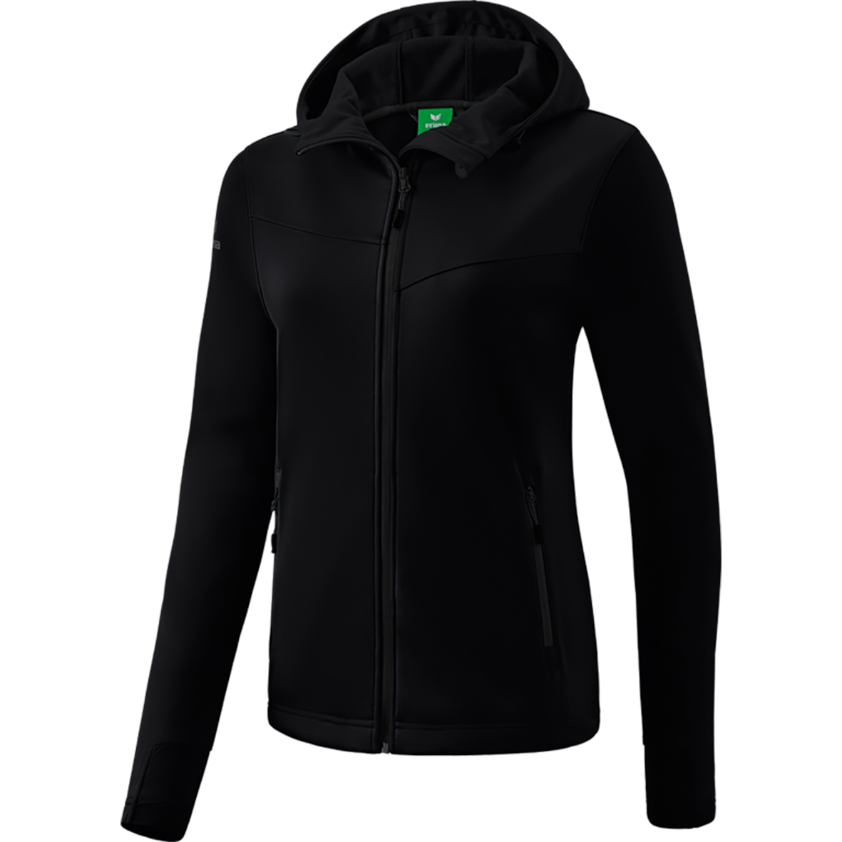 ERIMA SOFTSHELL JACKET PERFORMANCE, BLACK WOMEN.