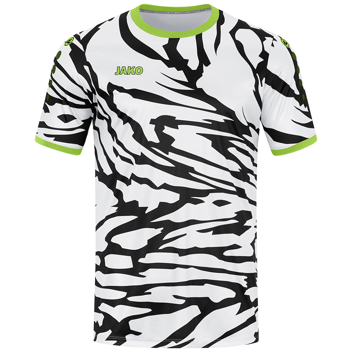 JAKO ANIMAL JERSEY SHORT SLEEVE, WHITE-BLACK KIDS.