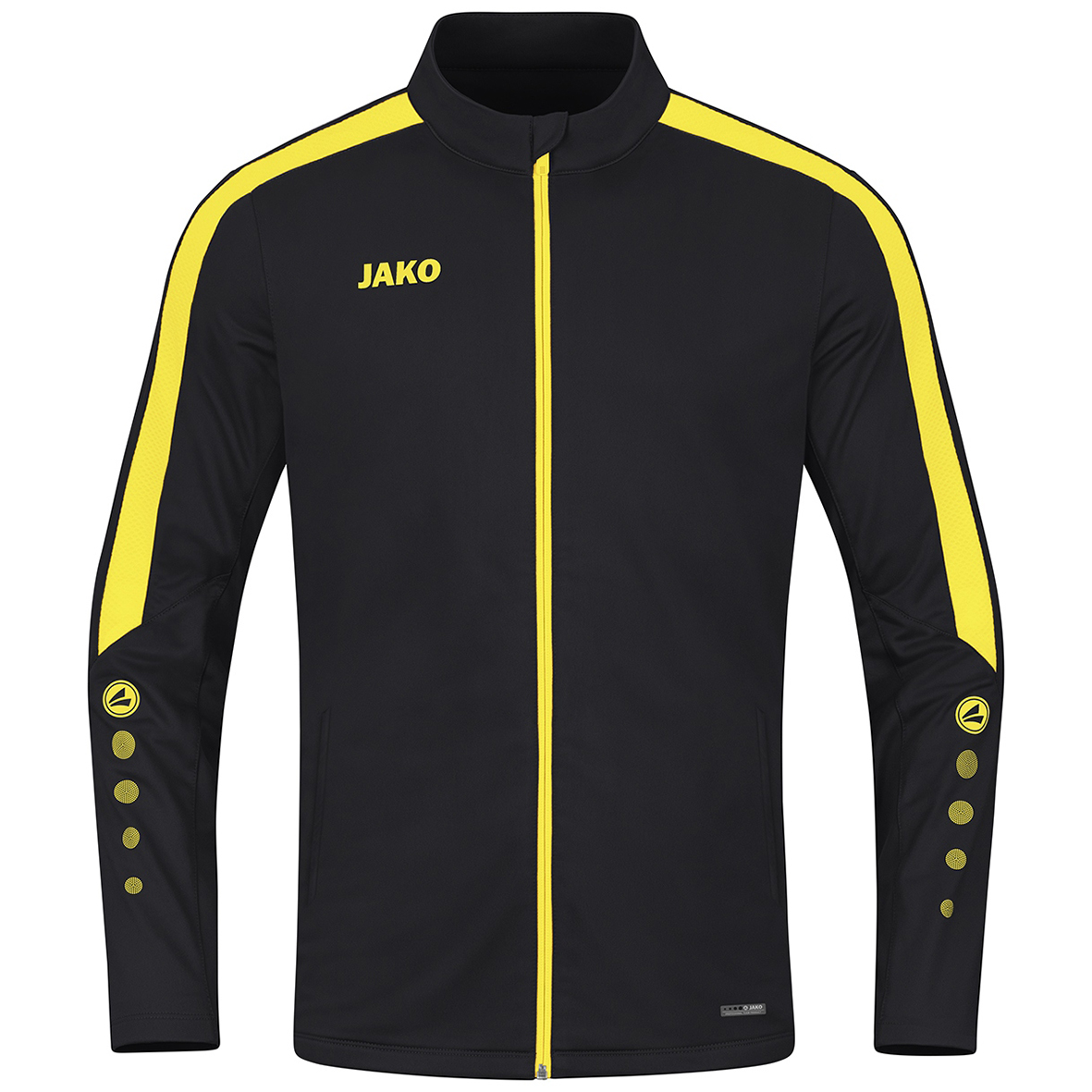 JAKO POWER POLYESTER JACKET, BLACK-CITRO MEN.