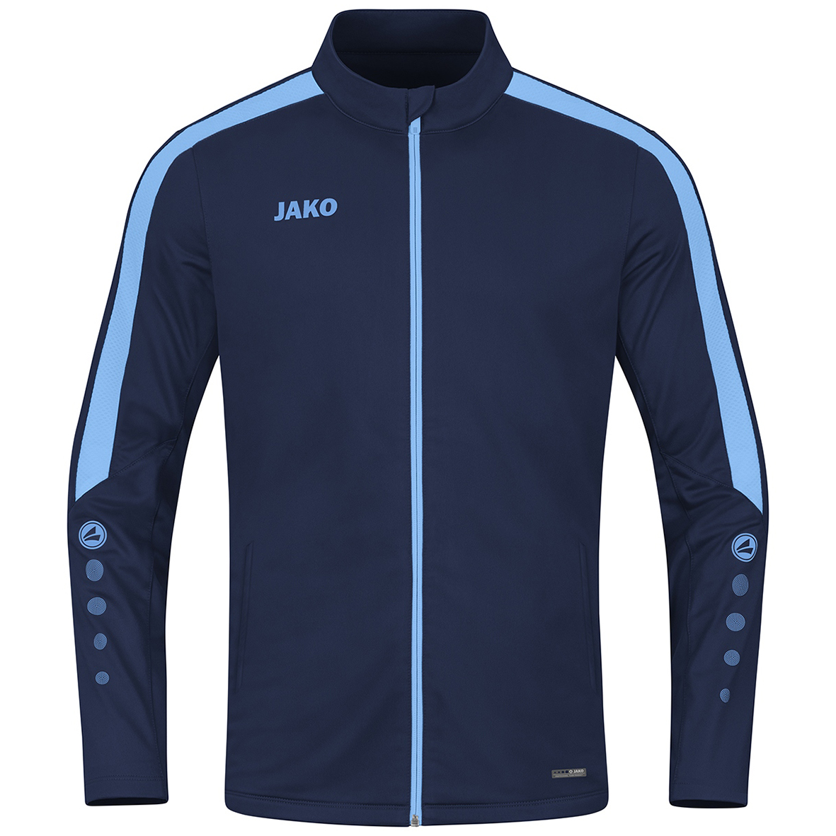 JAKO POWER POLYESTER JACKET, SEABLUE-SKY BLUE WOMEN.