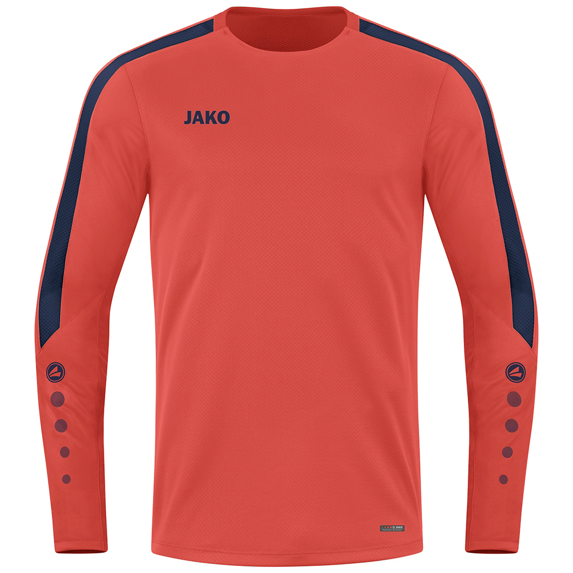 JAKO POWER SWEATER, FLAME-SEABLUE KIDS.