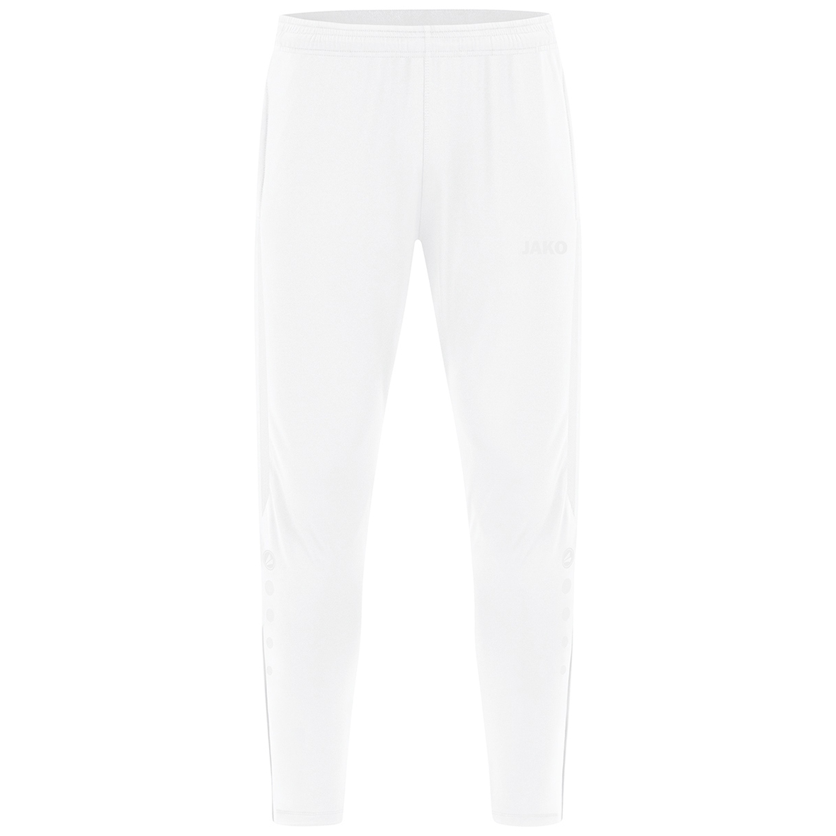 JAKO POWER TRAINING TROUSERS, WHITE UNISEX.