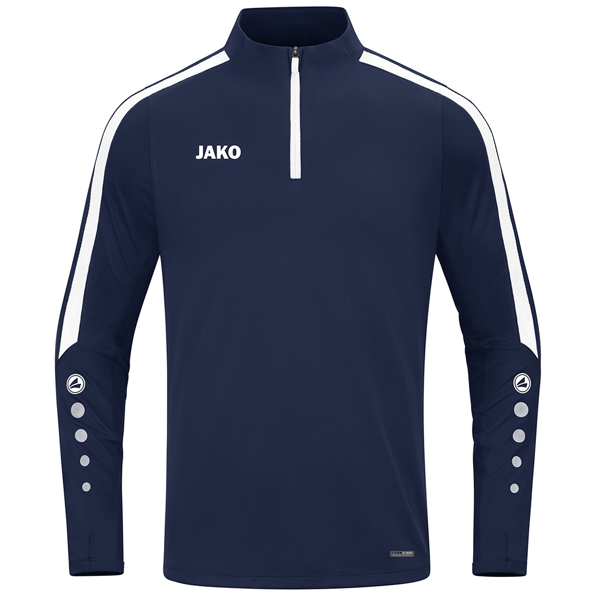 JAKO POWER ZIP TOP, SEABLUE-WHITE KIDS.