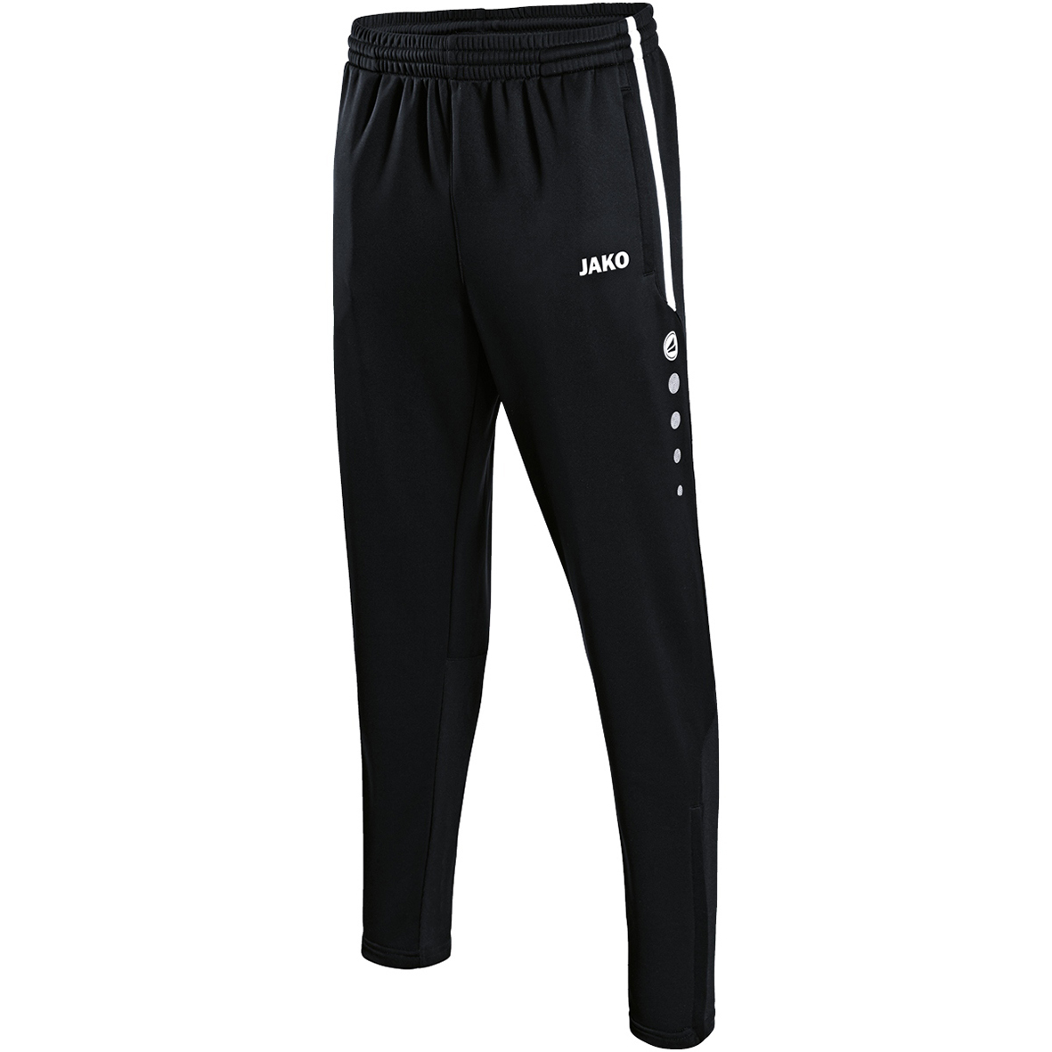 JAKO TRAINING TROUSERS ACTIVE BLACK-WHITE MEN.