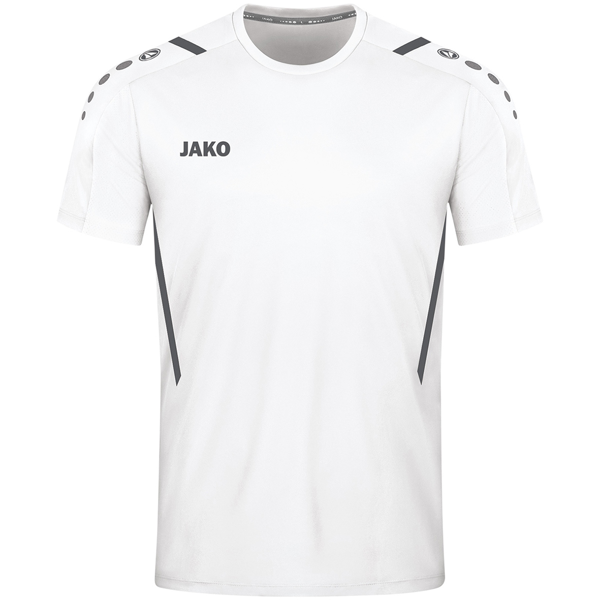 JERSEY JAKO CHALLENGE WHITE-LIGHT ANTHRACITE KIDS.