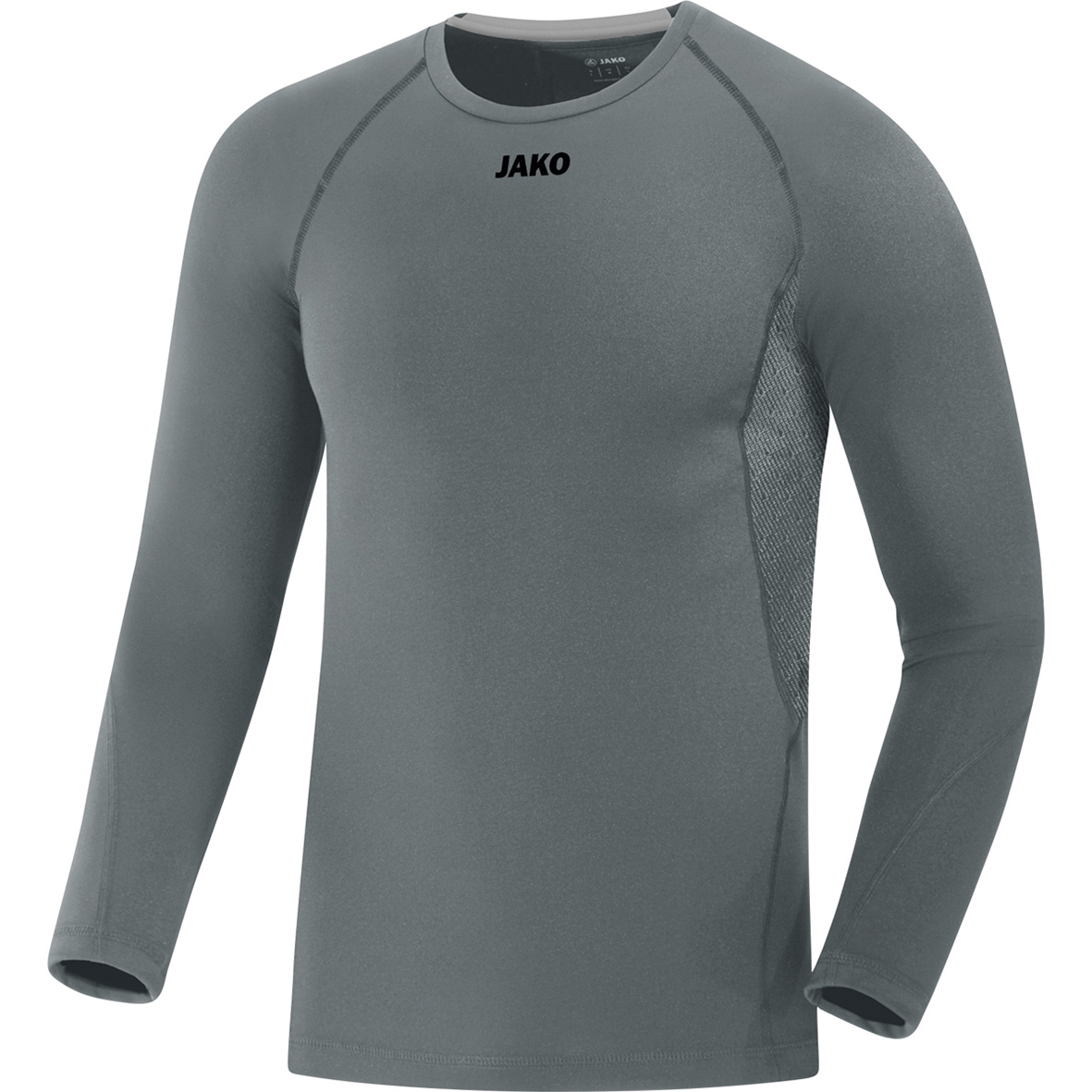 LONGSLEEVE JAKO COMPRESSION 2.0, STONE GREY MEN.