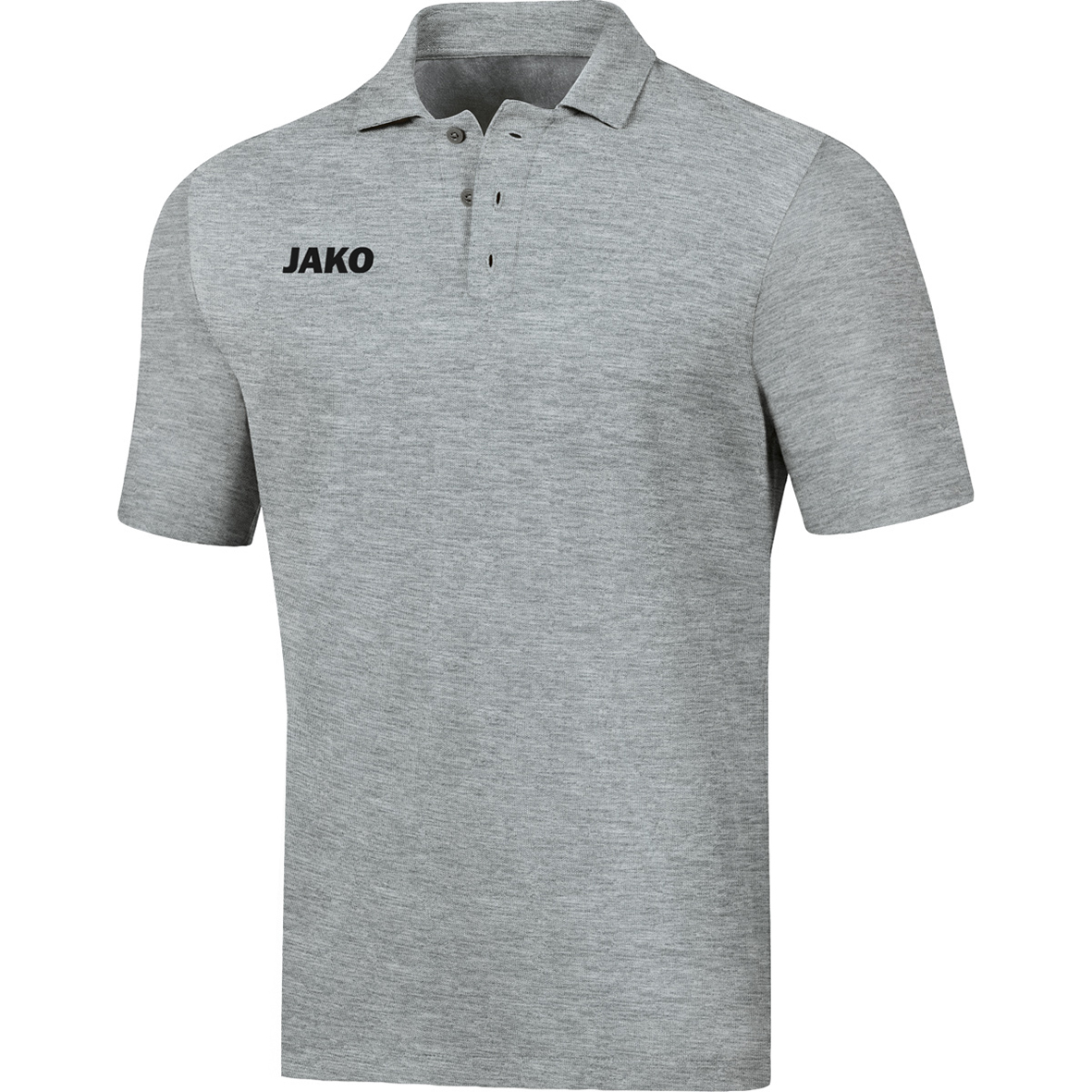 POLO JAKO BASE, LIGHT GREY MELANGE MEN.