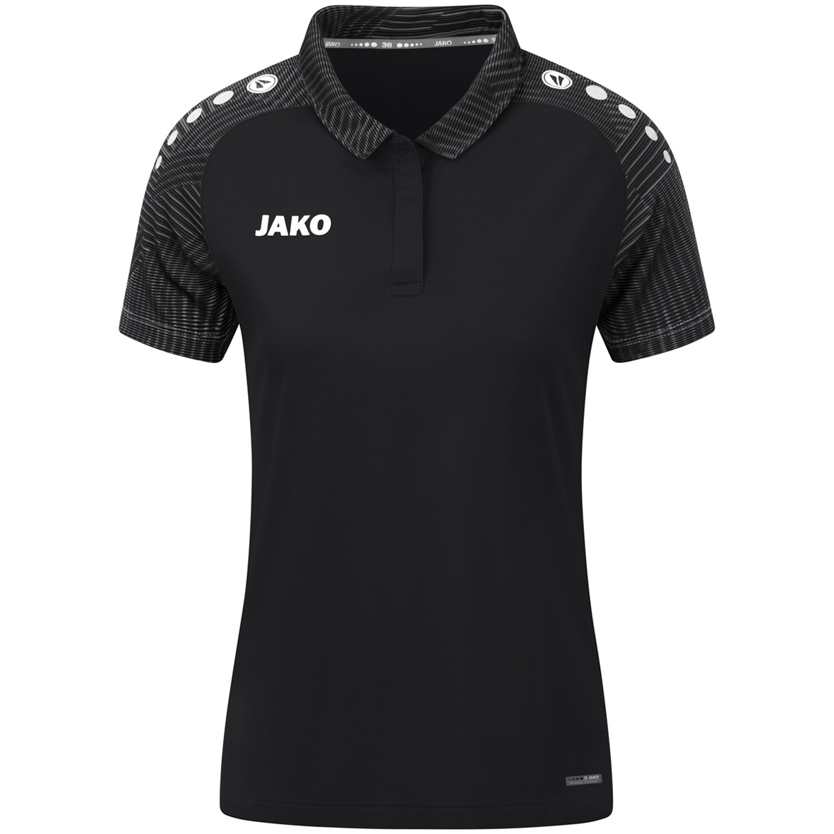 POLO JAKO PERFORMANCE, BLACK-ANTHRA LIGHT WOMEN.