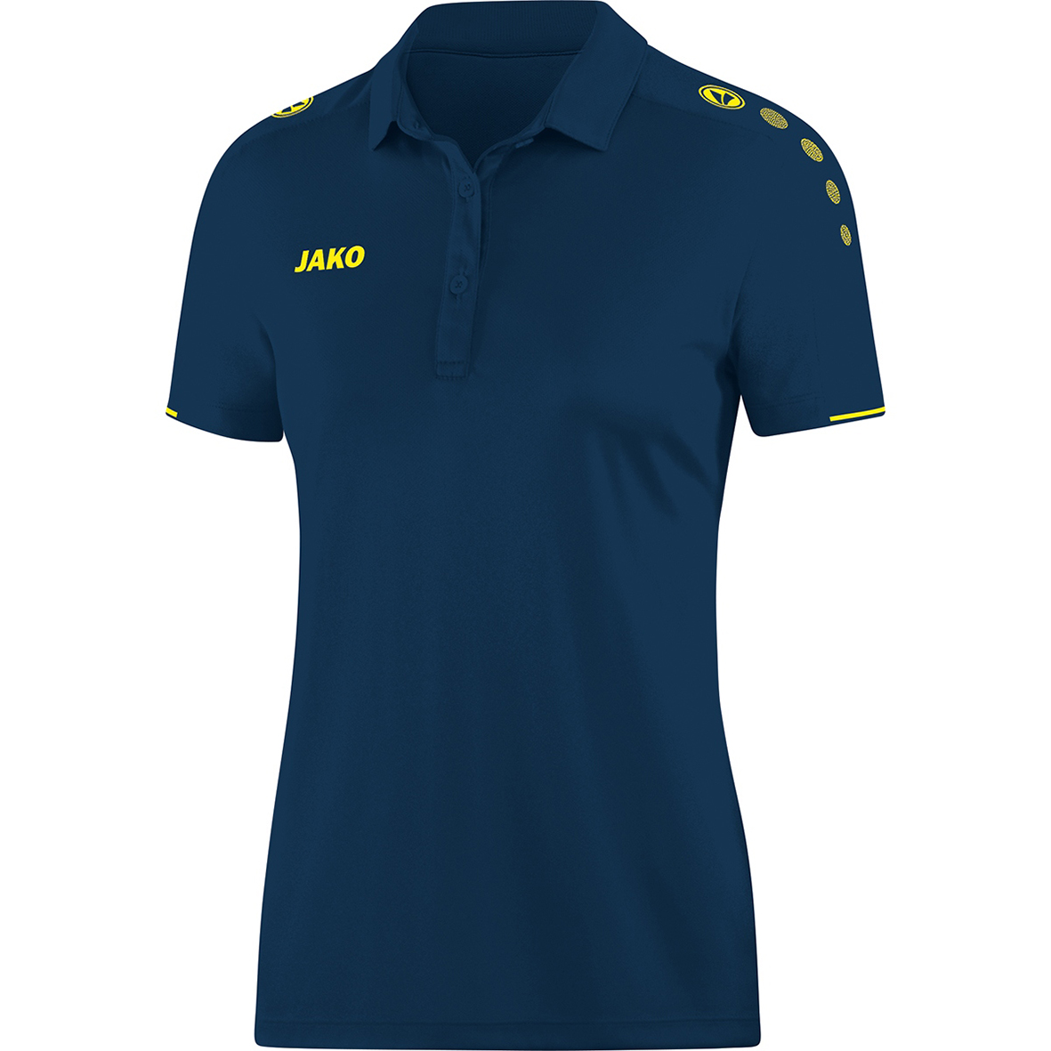 POLO SHIRT JAKO CLASSICO, NIGHT BLUE-CITRO WOMEN.