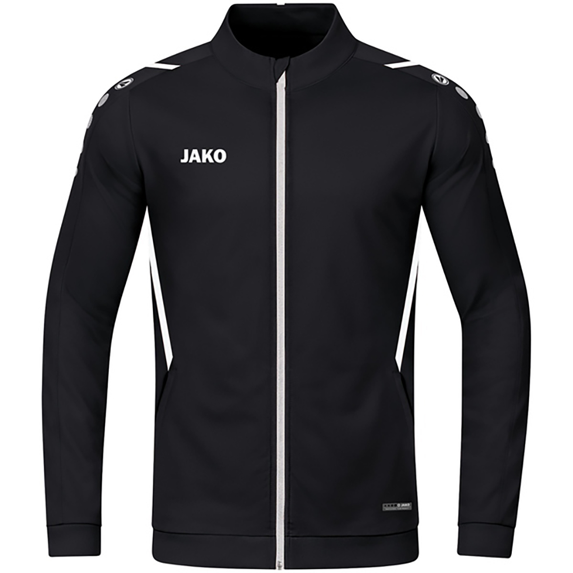 POLYESTER JACKET JAKO CHALLENGE, BLACK-WHITE MEN.