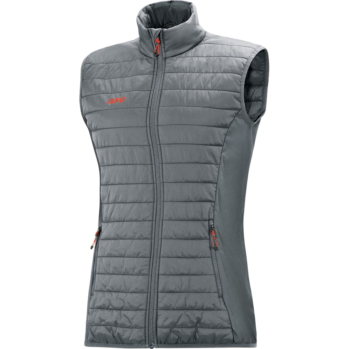 QUILTED VEST JAKO PREMIUM, STONE GREY WOMEN.