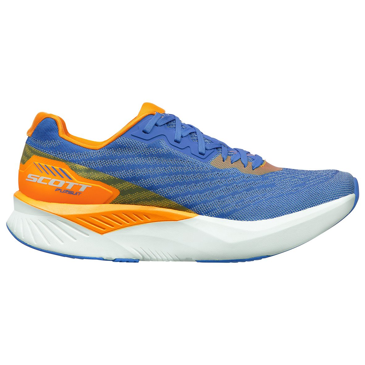 RUNNING SHOES SCOTT PURSUIT, STORM-BLUE-BRIGHT-ORANGE MAN.