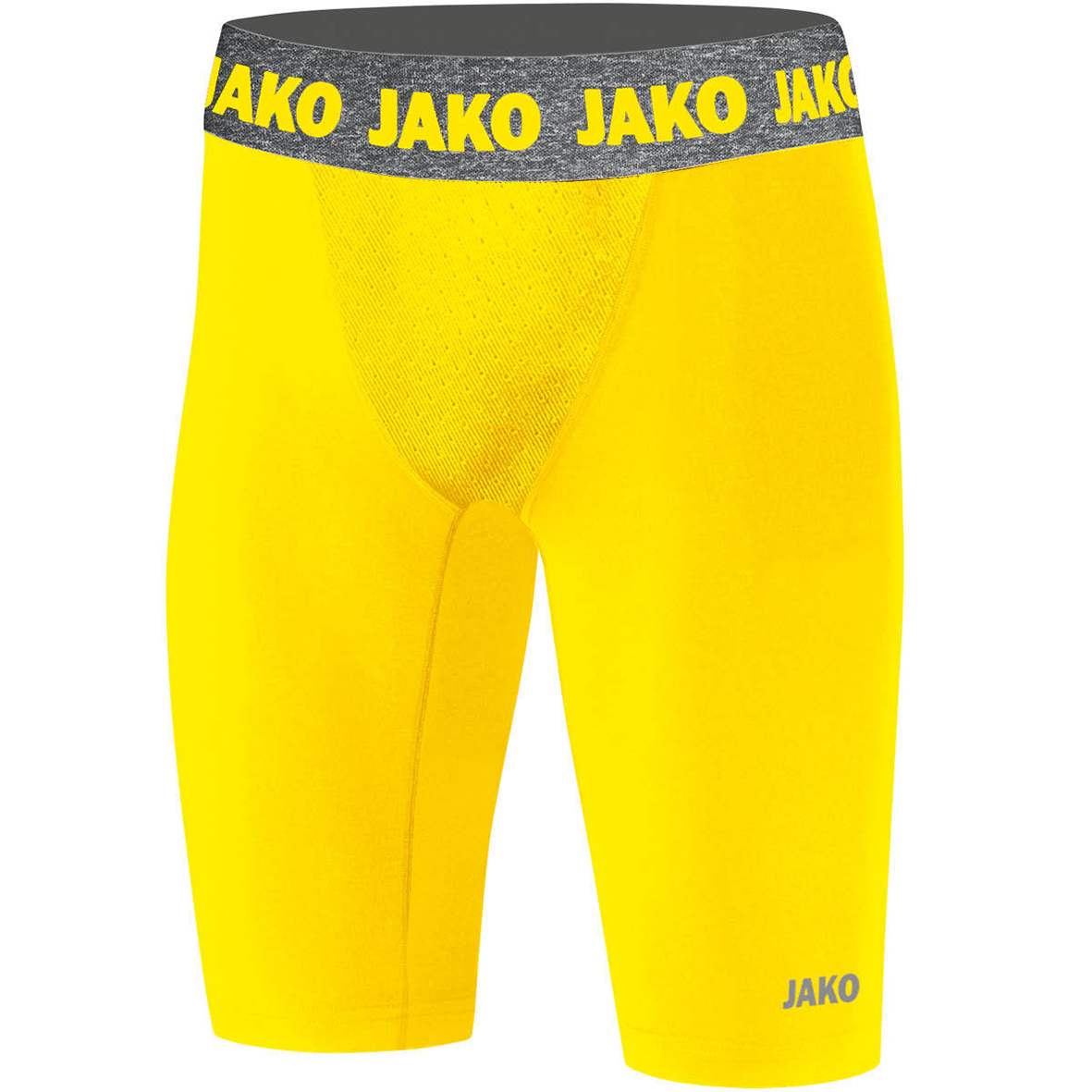 SHORT AJUSTADO JAKO COMPRESSION 2.0, AMARILLO HOMBRE.