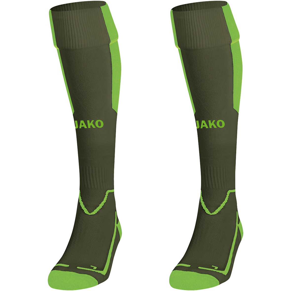 SOCKS JAKO LAZIO, KHAKI-NEON GREEN.