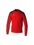 SUDADERA ERIMA EVO STAR, ROJO-NEGRO-HOMBRE