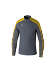 SUDADERA ERIMA EVO STAR ENTRENAMIENTO TOP, GRIS PIZARRA-AMARILLO-HOMBRE