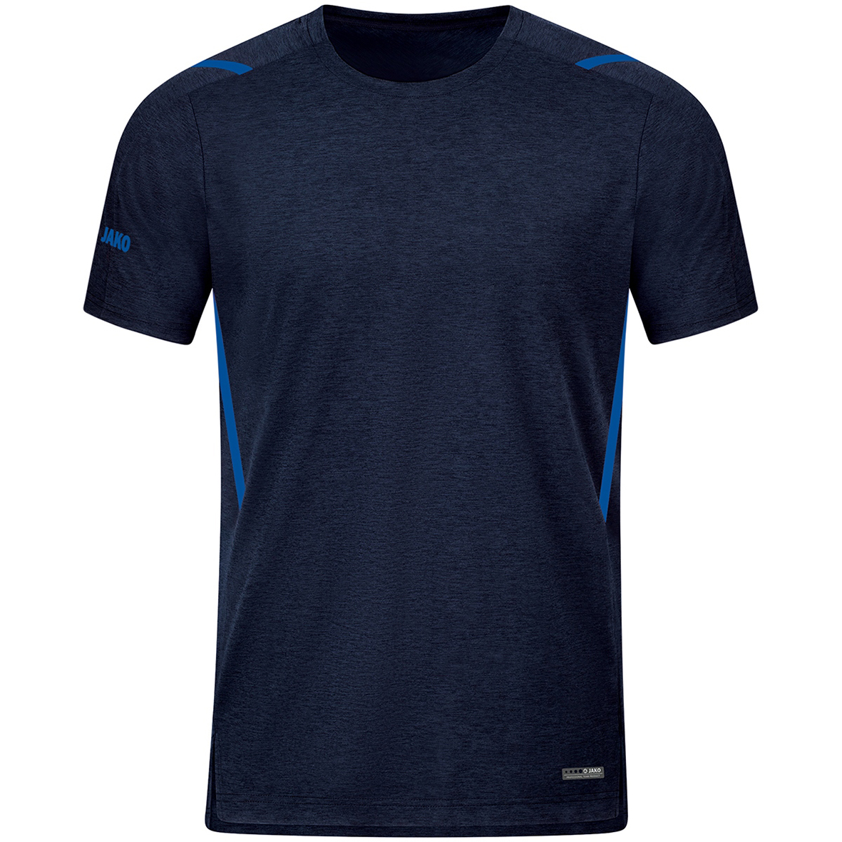 T-SHIRT JAKO CHALLENGE, SEABLUE MELANGE-ROYAL KIDS.