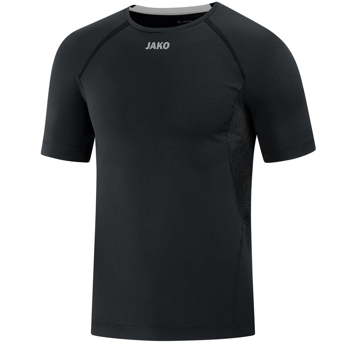 T-SHIRT JAKO COMPRESSION 2.0, BLACK MEN.