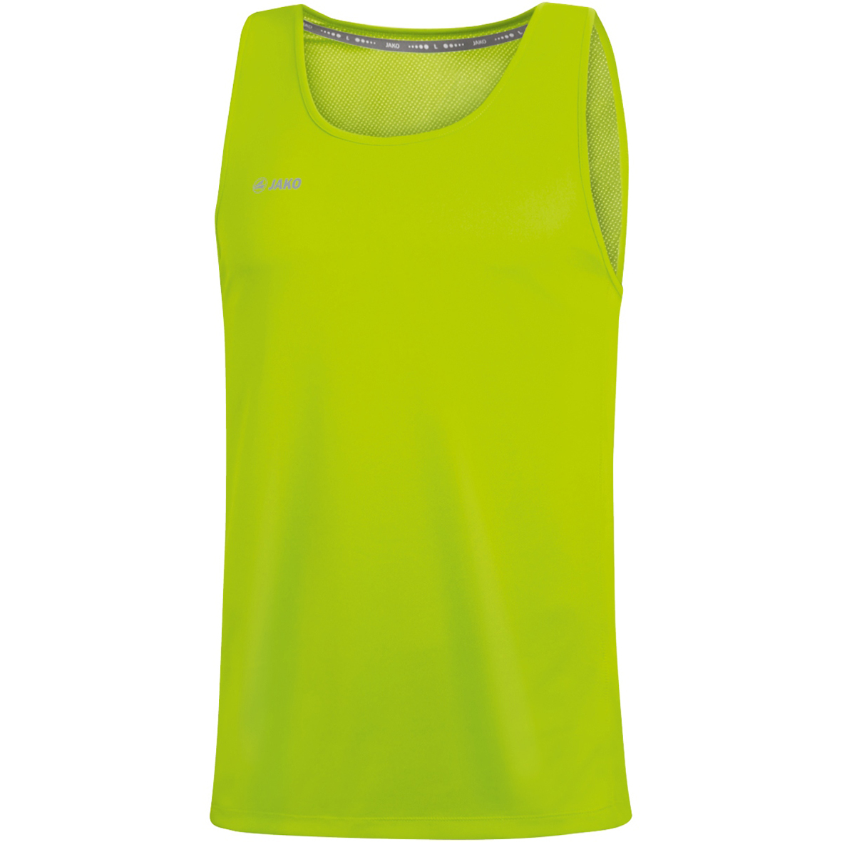 TANK TOP JAKO RUN 2.0, NEON GREEN KIDS.