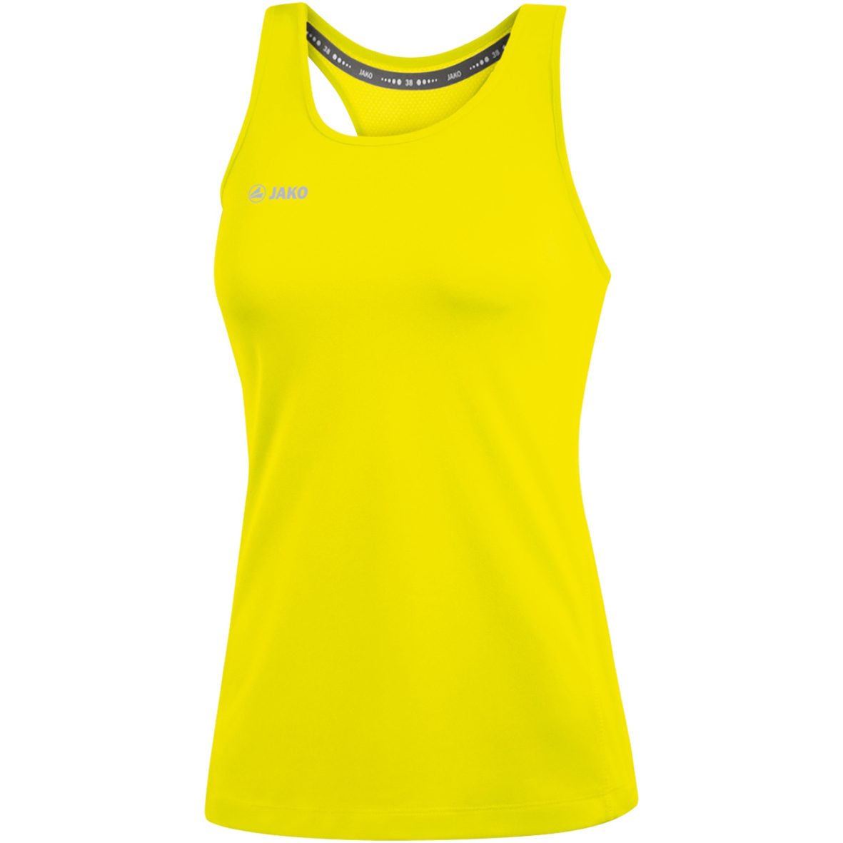 TANK TOP JAKO RUN 2.0, NEON YELLOW WOMEN.